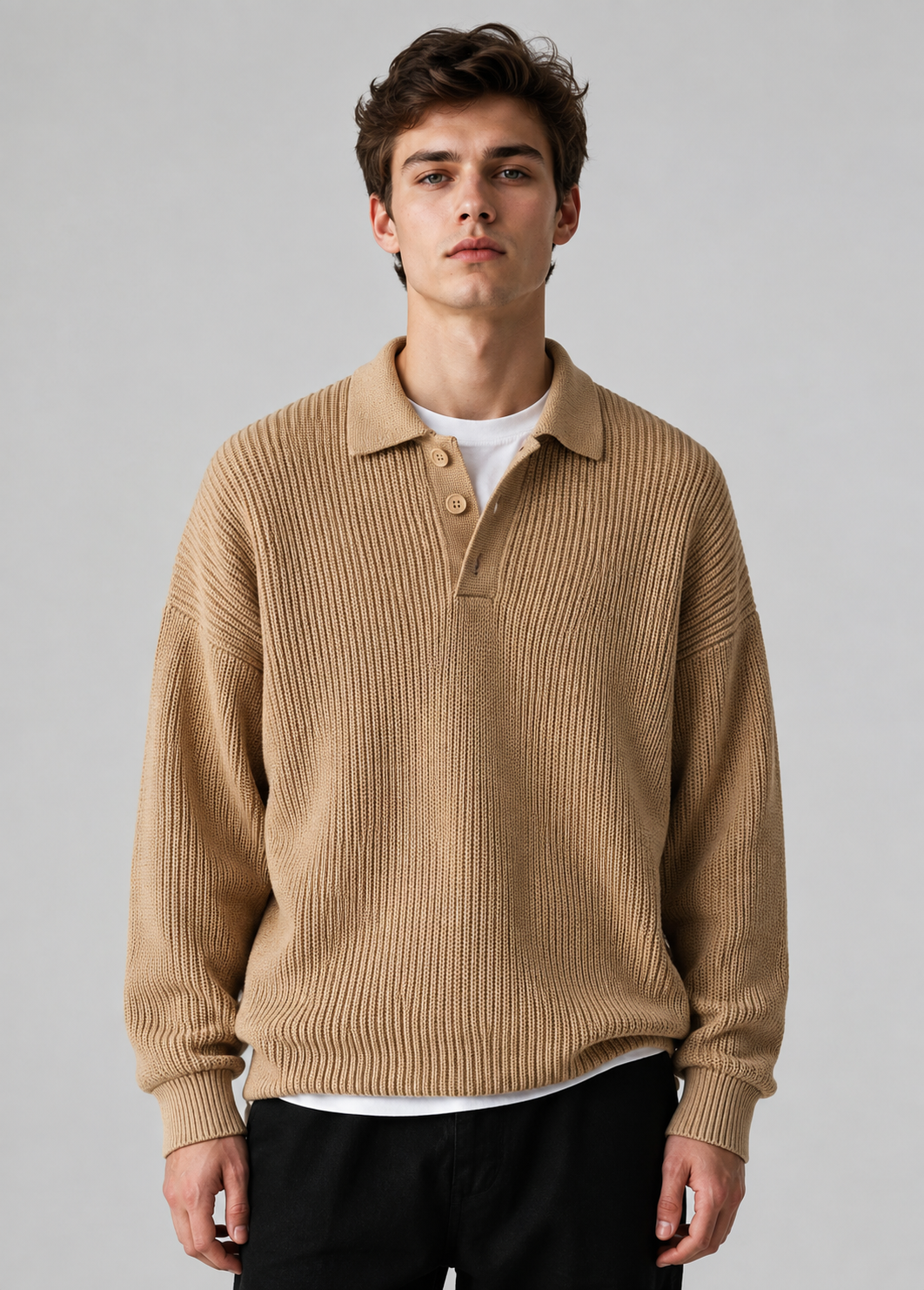 Knit Sweater Polo