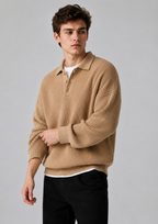 Knit Sweater Polo