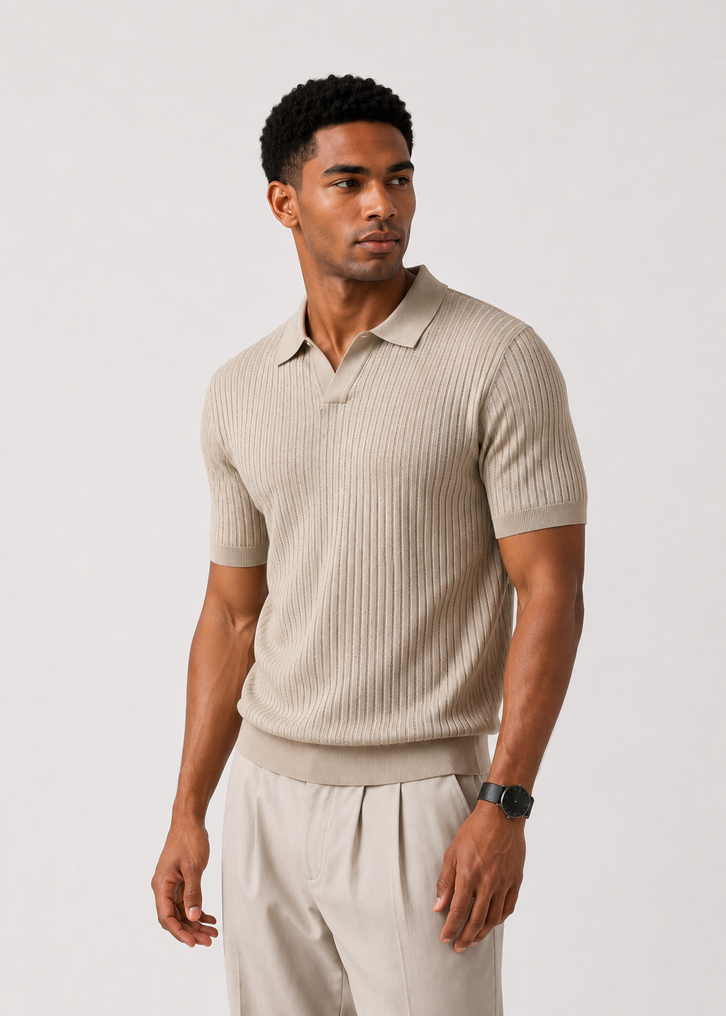 Zion Weston Ribbed Polo