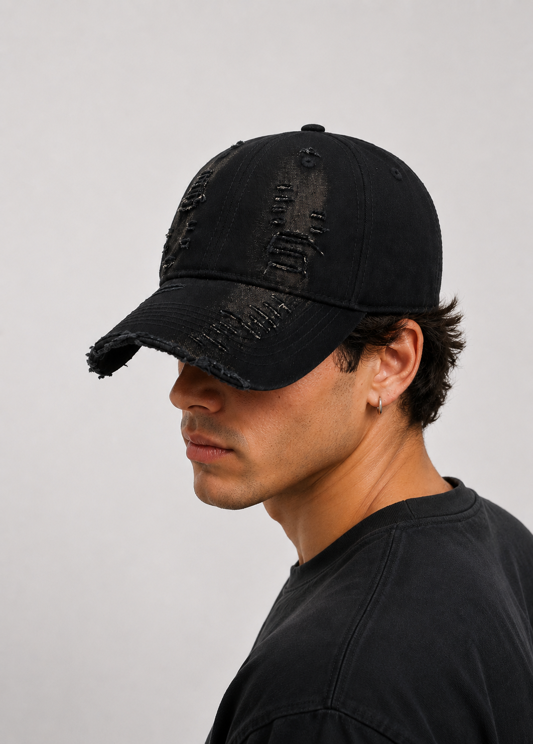 Washed Denim Cap
