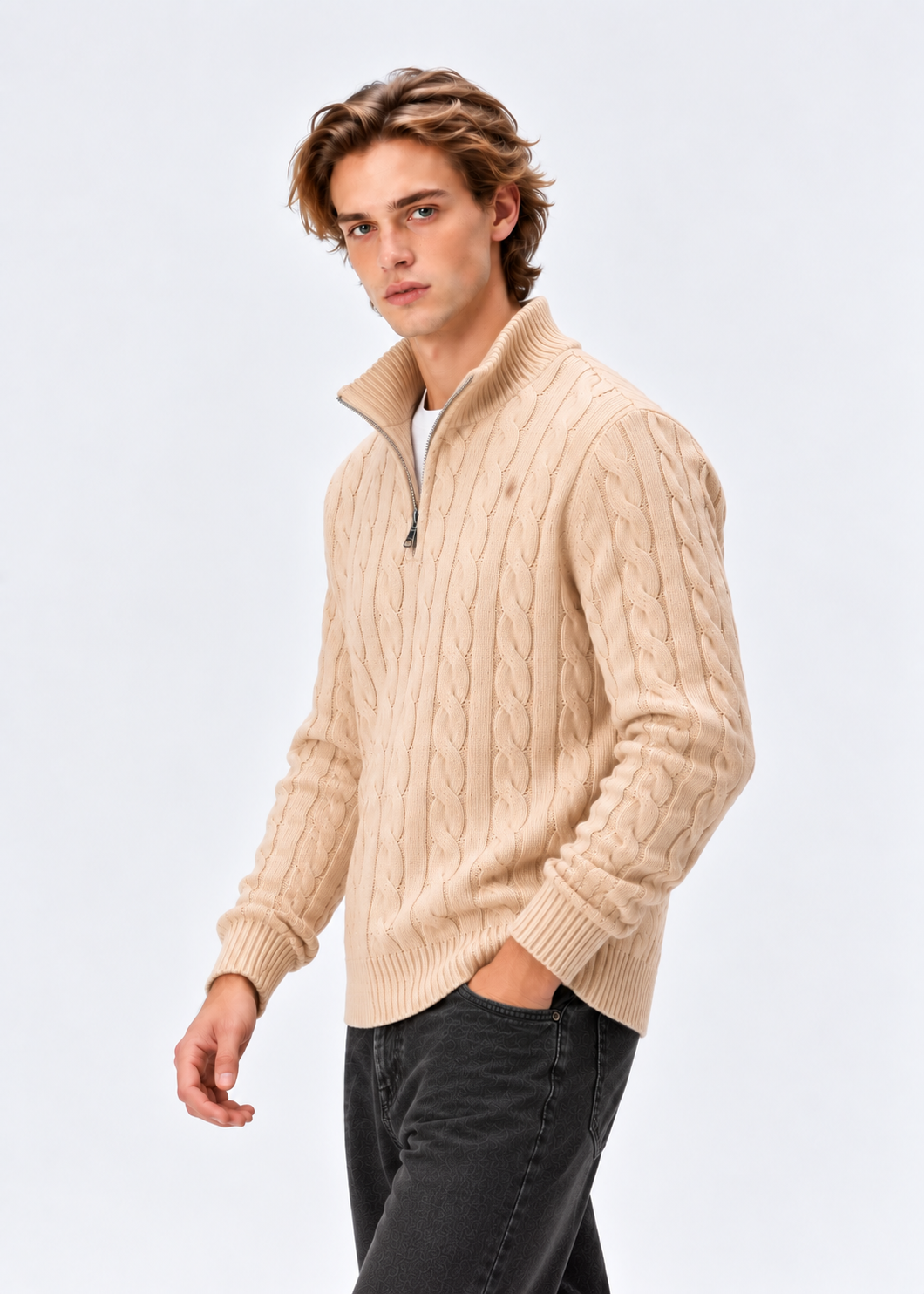 Monaco Cable Half-Zip