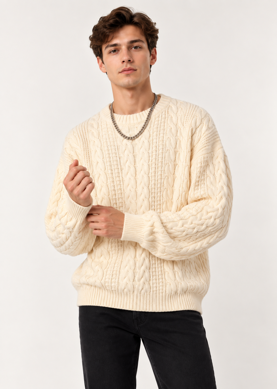 Zion Cable Turtleneck