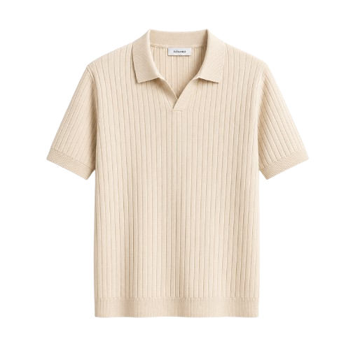 JACQUARD STRIPE POLO
