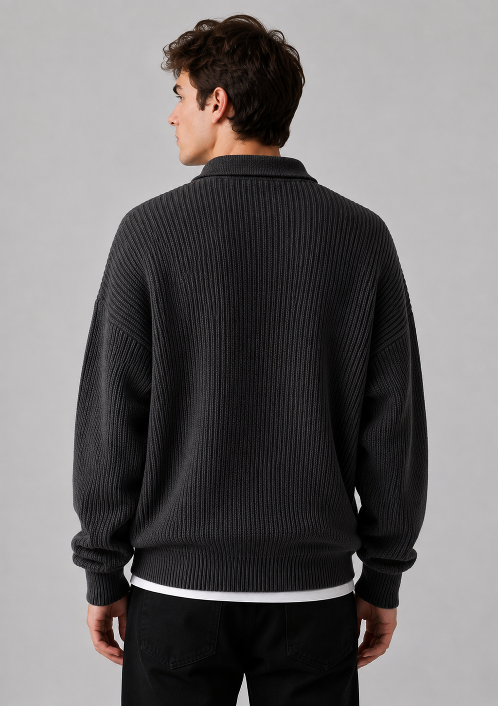 Knit Sweater Polo