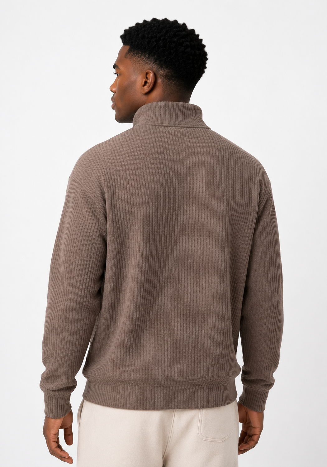 Waffle Zip Polo