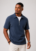 Boat-Neck Polo