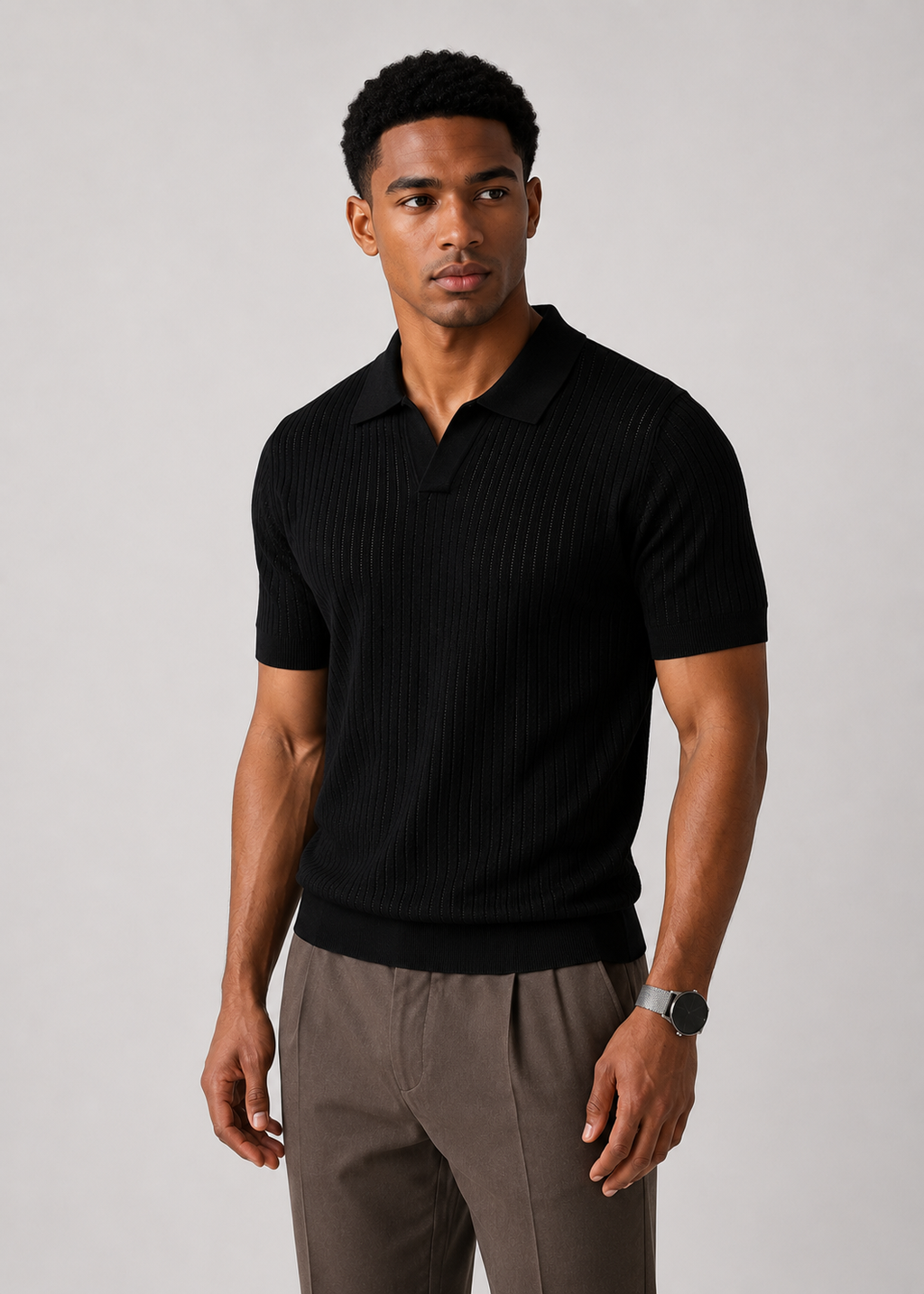 Zion Weston Ribbed Polo