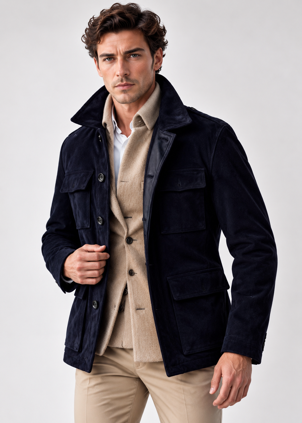 Cannes Cowhide Trench