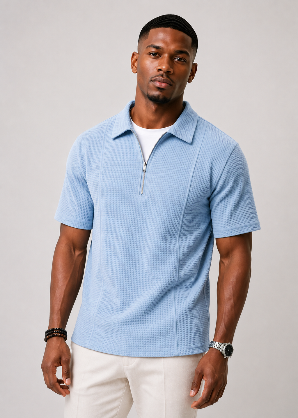 Boat-Neck Polo