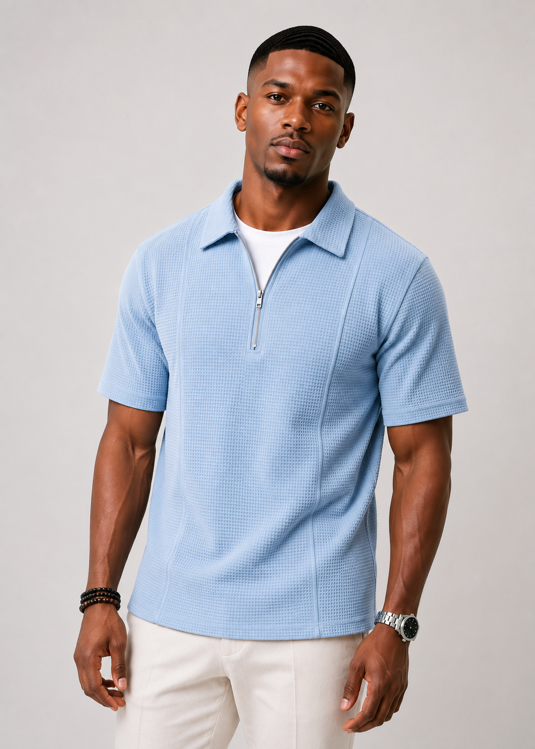 Boat-Neck Polo