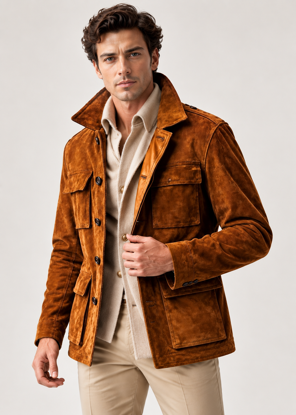 Cannes Cowhide Trench
