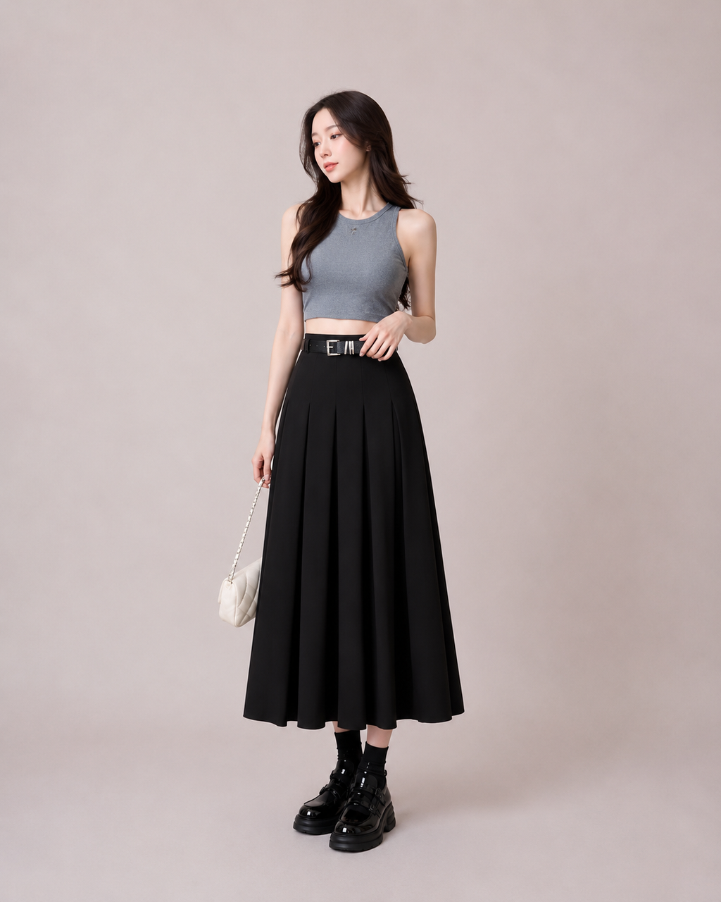 Venetian Pleated Skirt