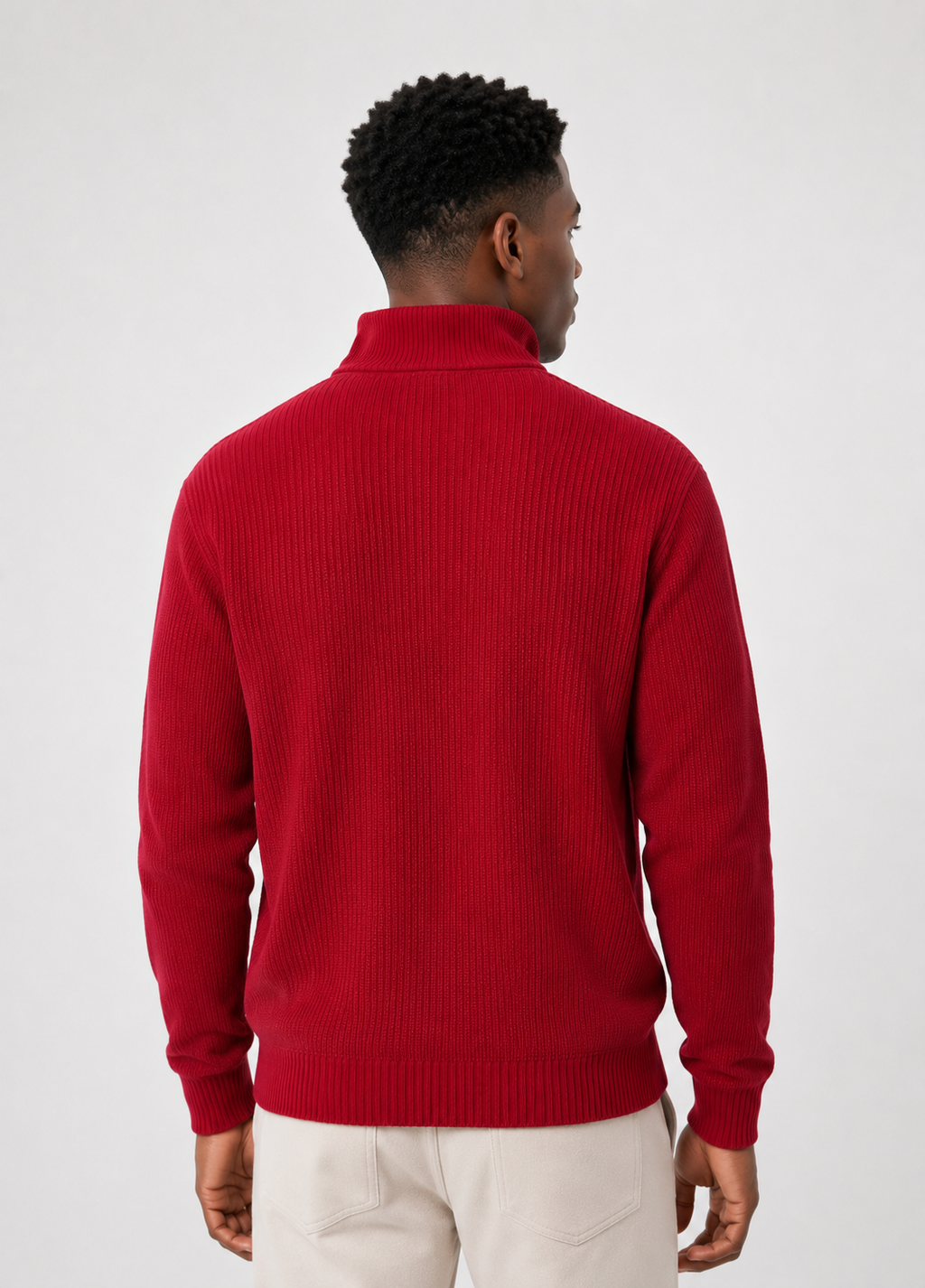 Waffle Zip Polo