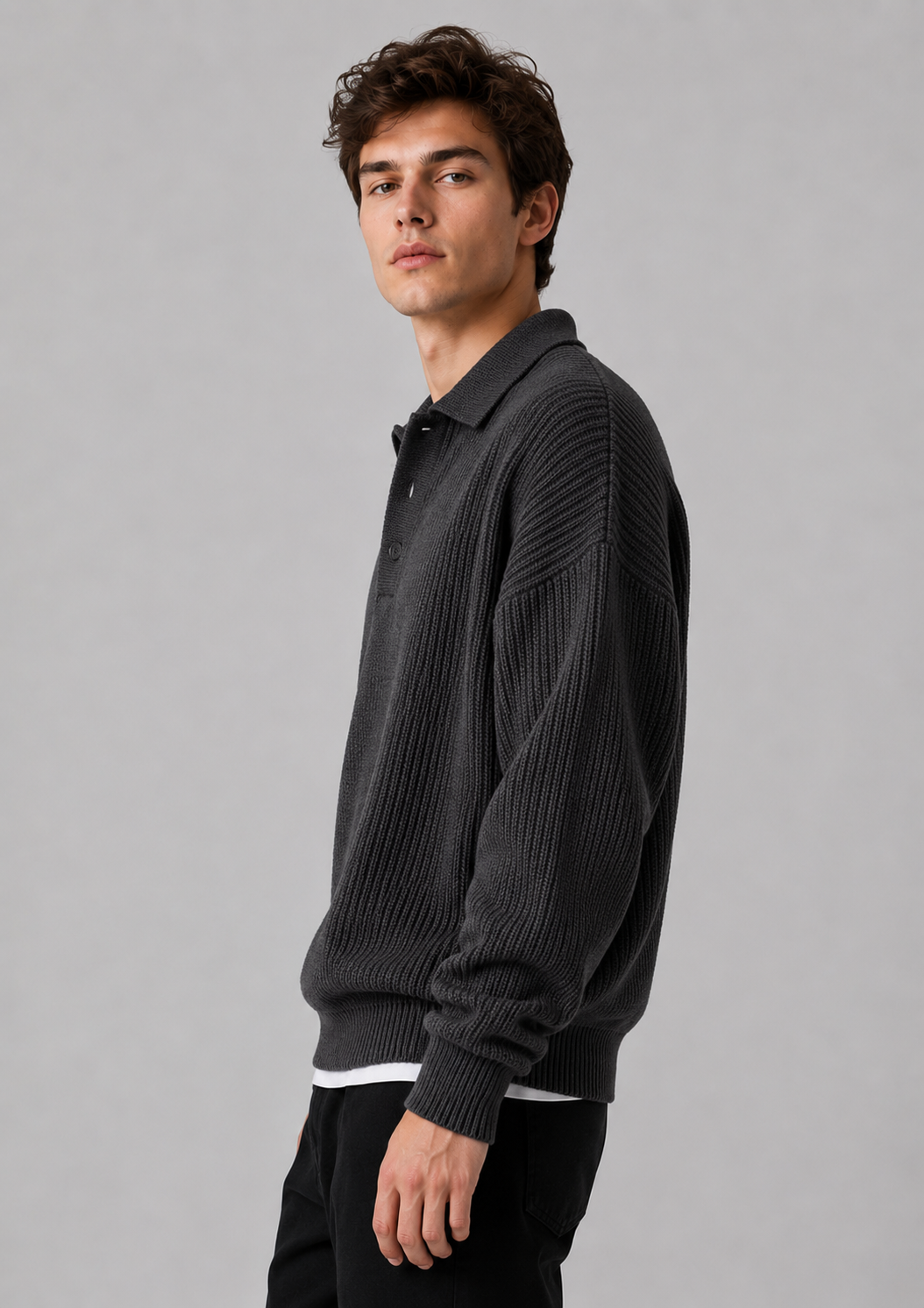 Knit Sweater Polo