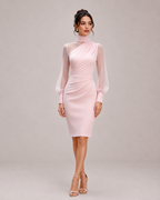 Noir Turtleneck Dress