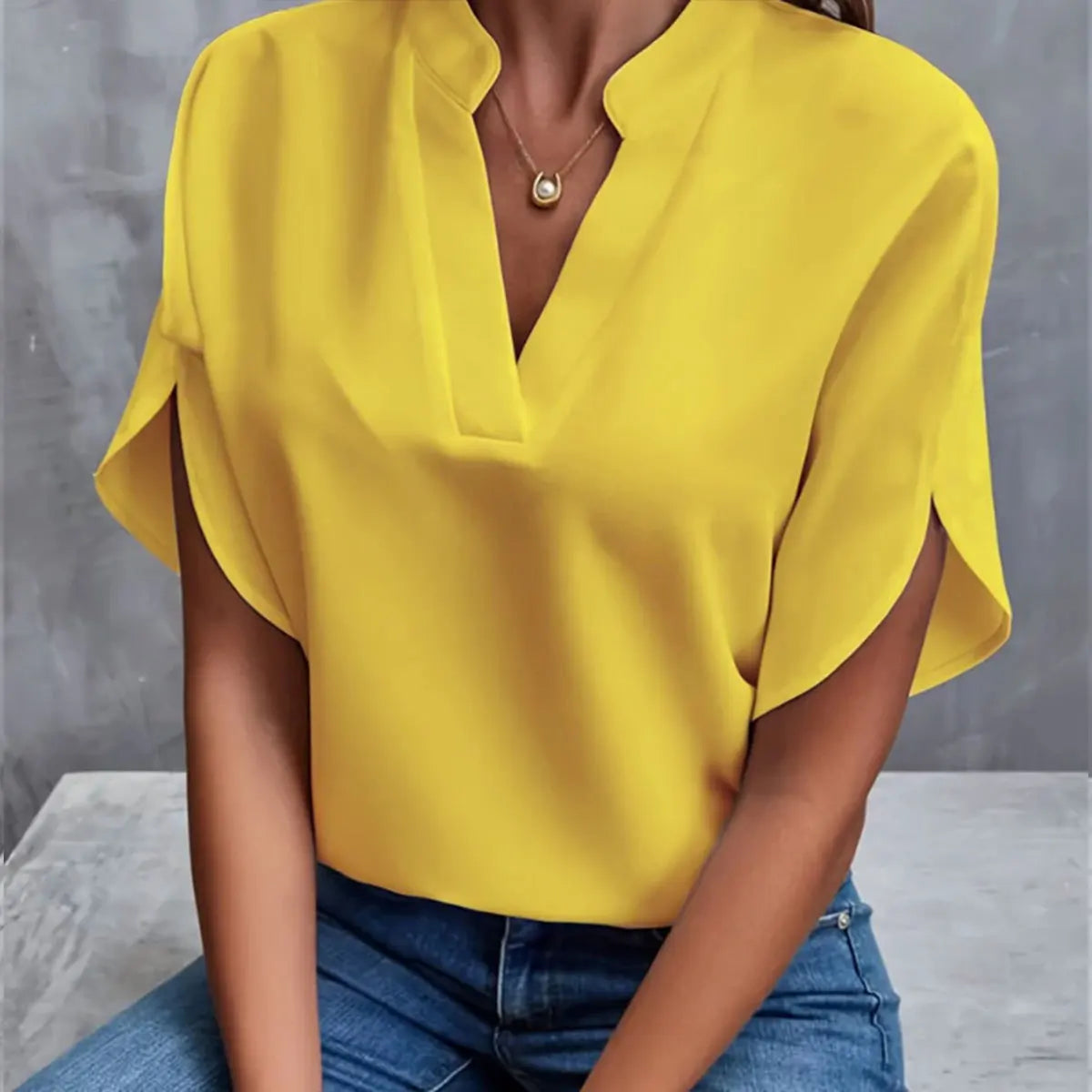 Chiffon V Blouse